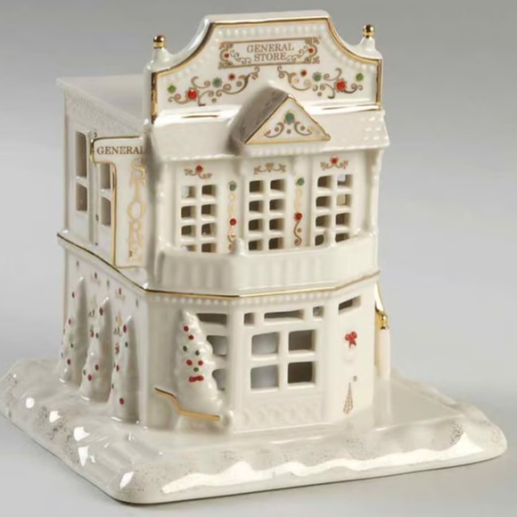 Lenox Other - Mistletoe Park Village Ceramic General Store Decor with Gold Accents